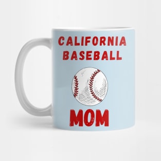 California Baseball Mom Mug
